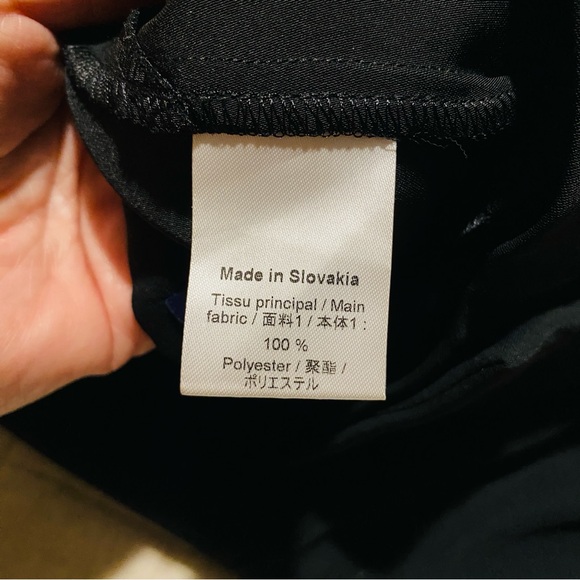LOUIS VUITTON black flat front womens slim straight trousers pants eur40… - Picture 8 of 12